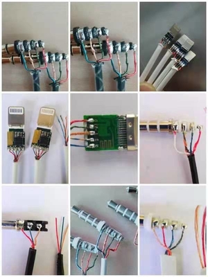 Τέμνον καλώδιο στοιχείων μηχανών USB αποφλοίωσης συγκολλώντας και άλλη συγκόλληση καλωδίων